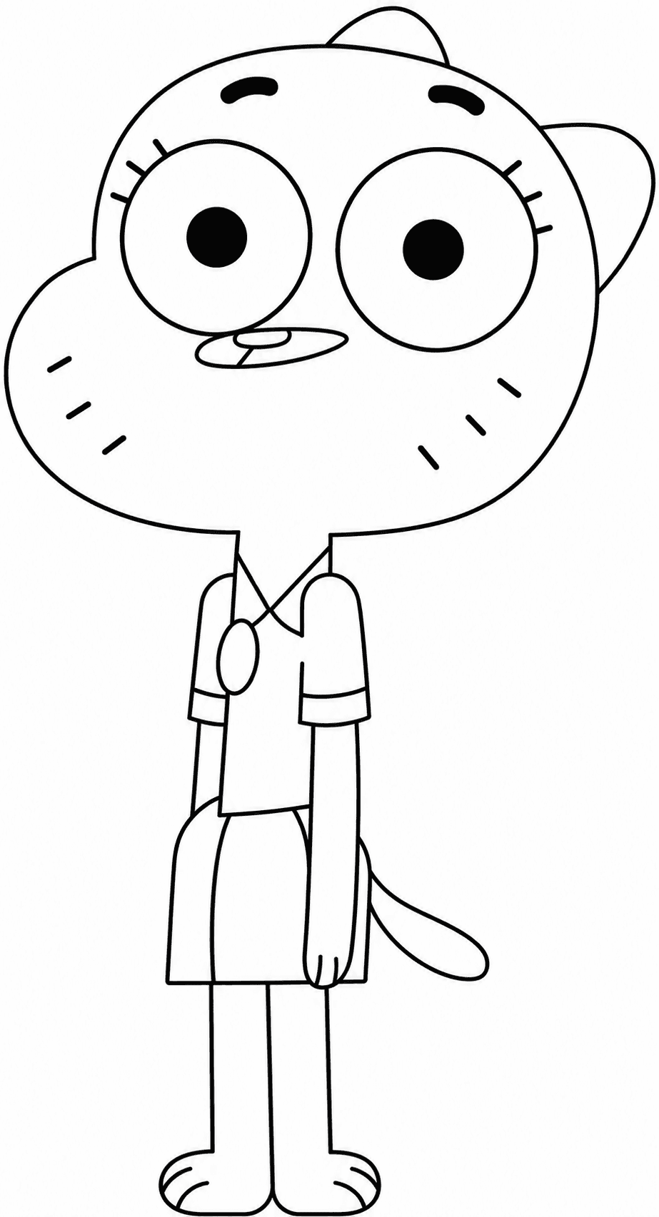 Nicole de Gumball para colorir