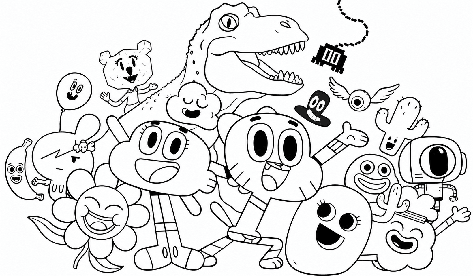 O Incrível Mundo de Gumball para colorir