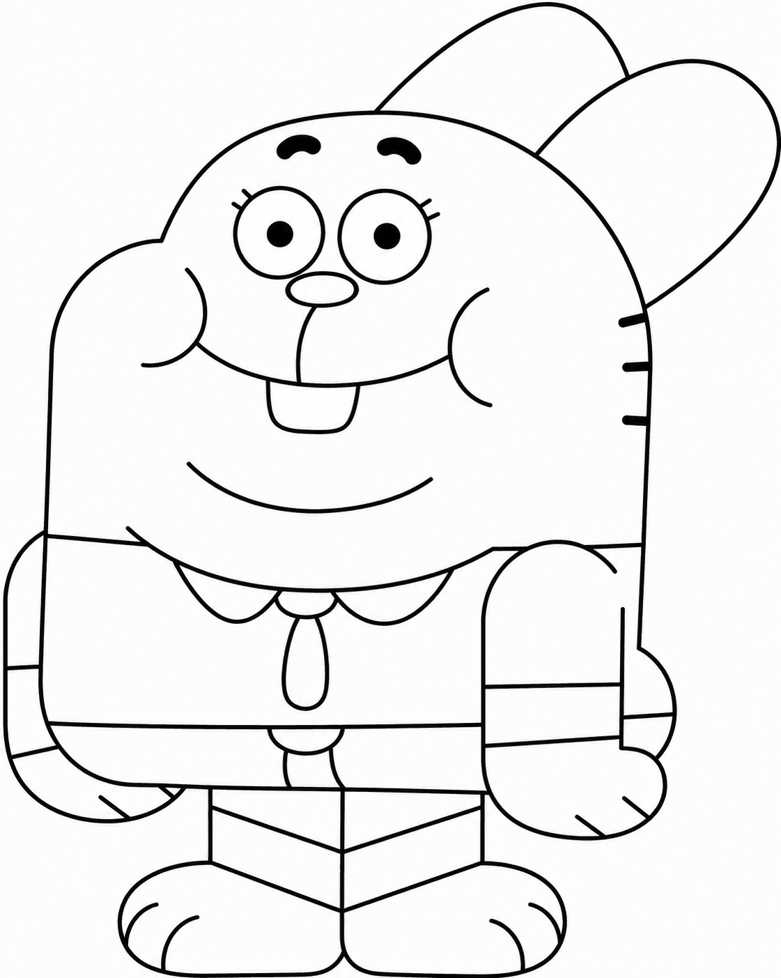 Ricardo de Gumball para colorir