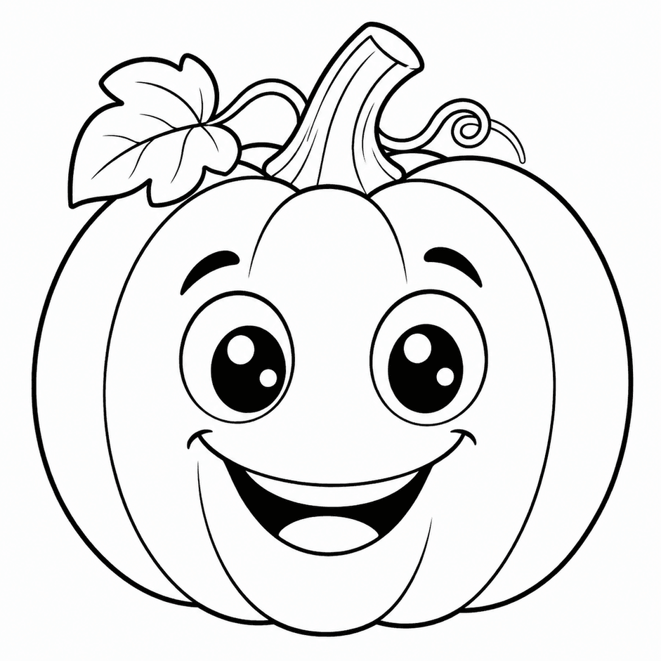 Abóbora de Halloween para colorir