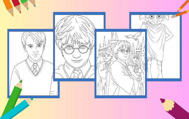 Desenhos do Harry Potter para colorir