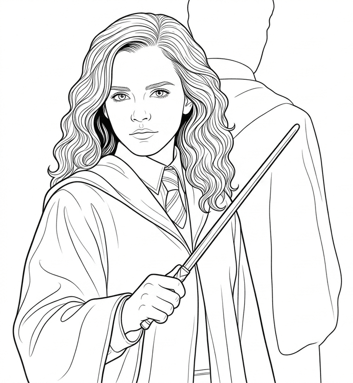 Hermione Granger para colorir