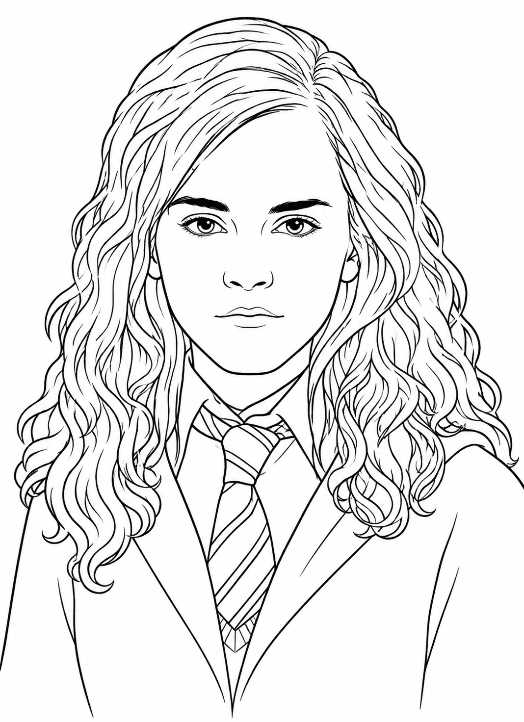 Hermione para colorir