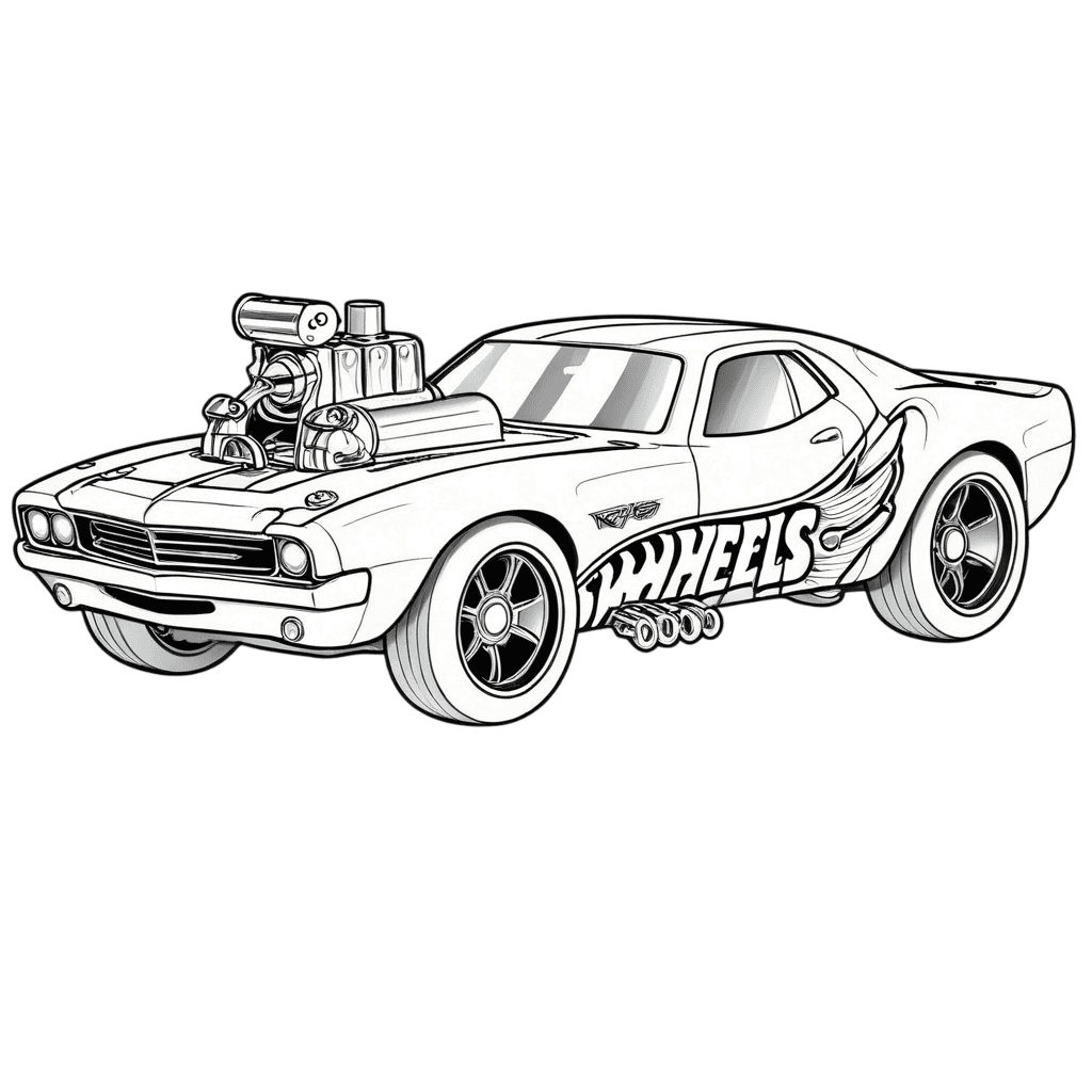 16 Desenhos de Hot Wheels para colorir