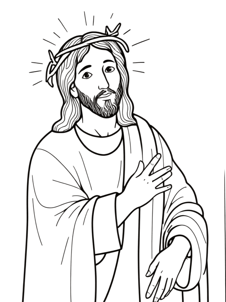 Jesus para colorir