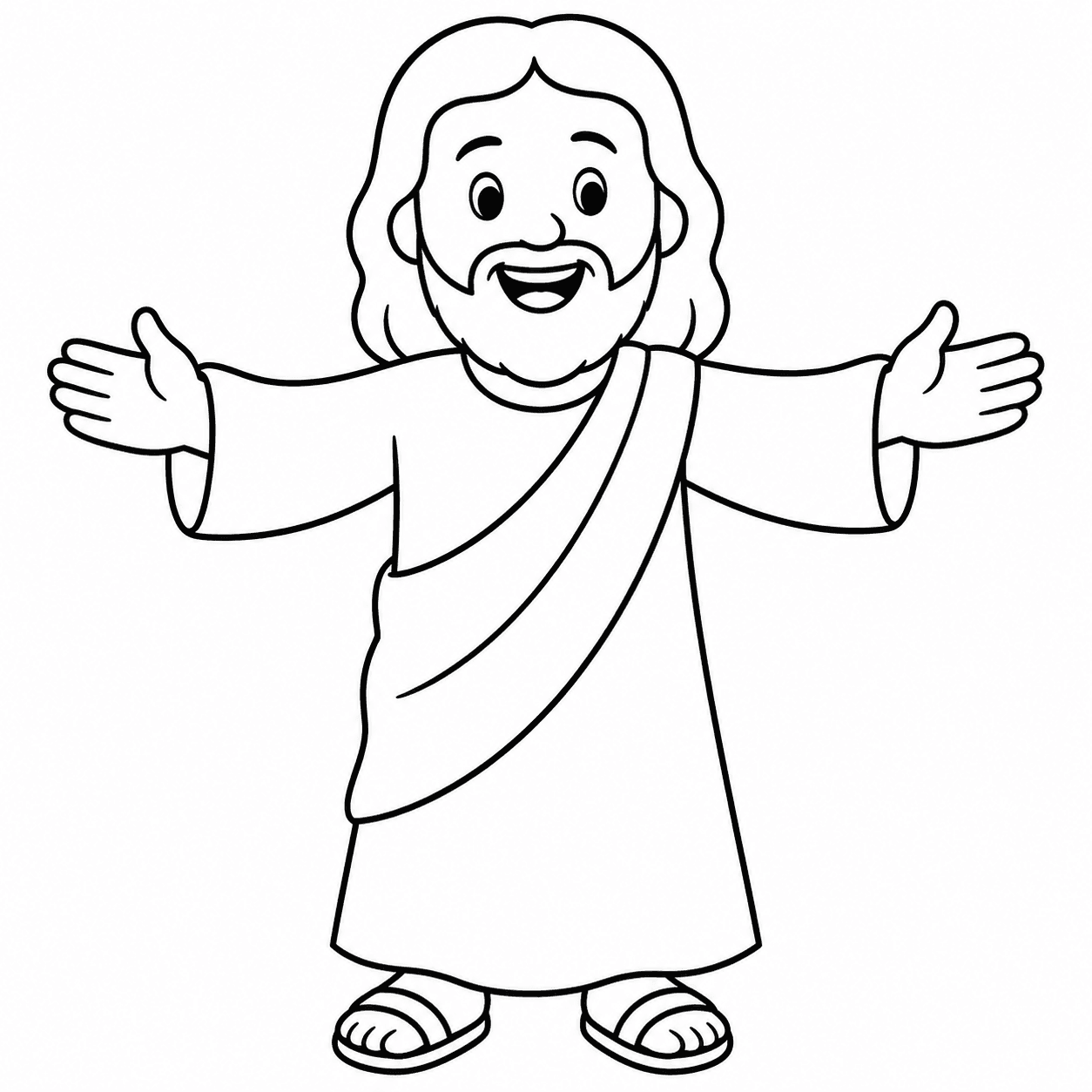 Jesus para colorir