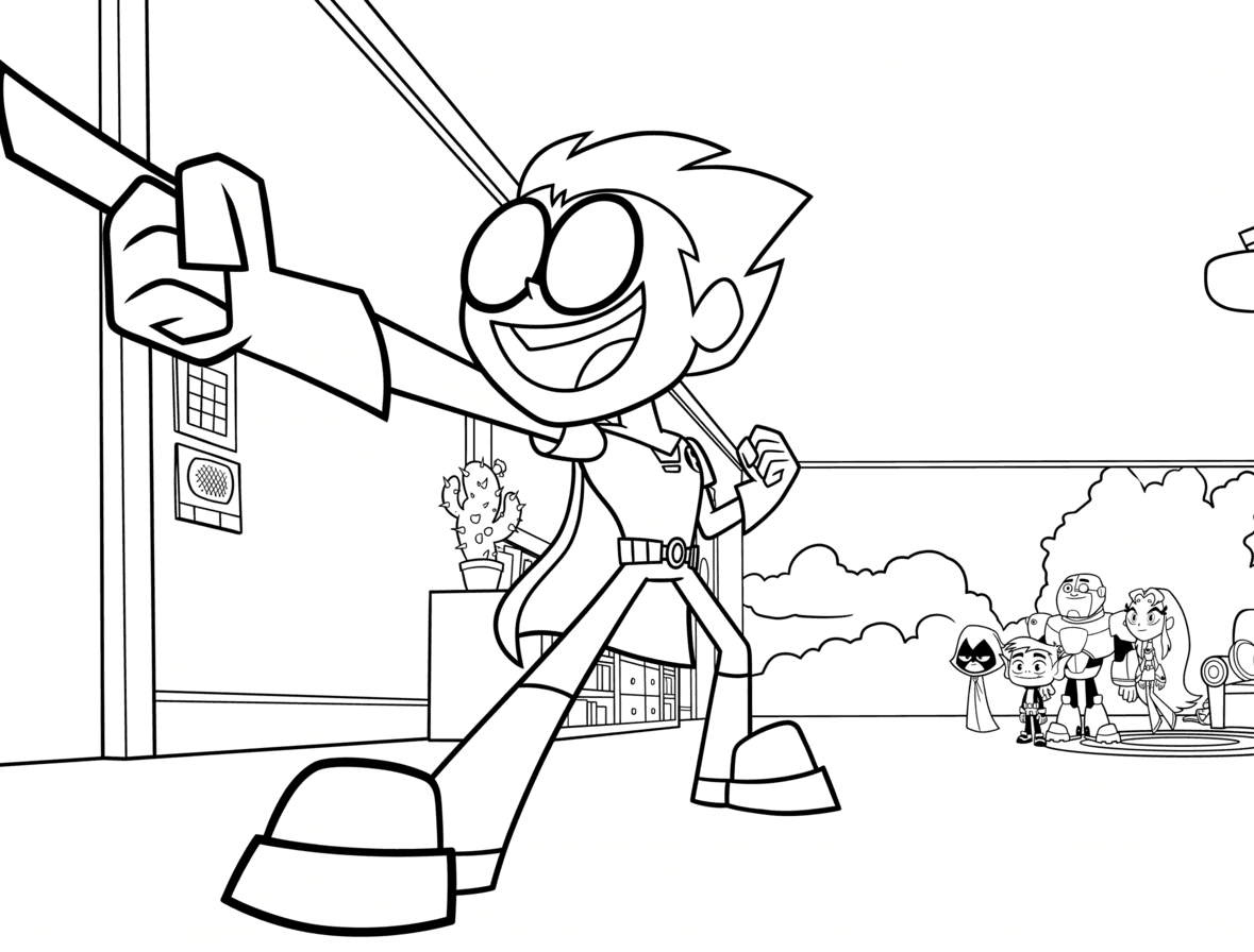 Robin para colorir