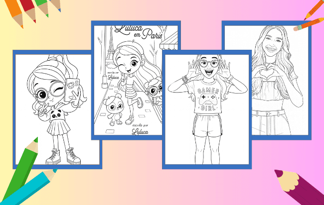 Desenhos da Luluca para colorir