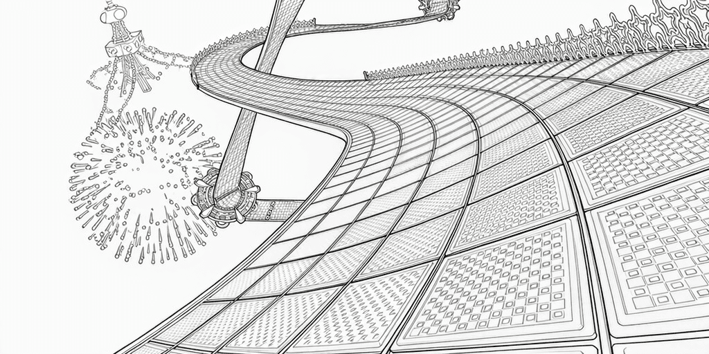 Pista Arco-Íris para colorir