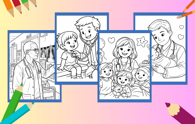 Médico Para Colorir