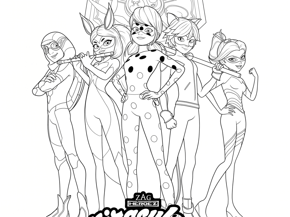 Desenho Miraculous para colorir