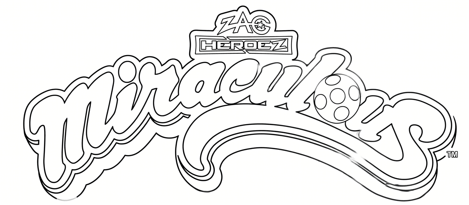 Símbolo Miraculous para colorir