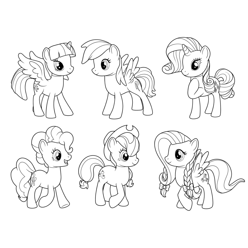 My Little Pony desenho para colorir