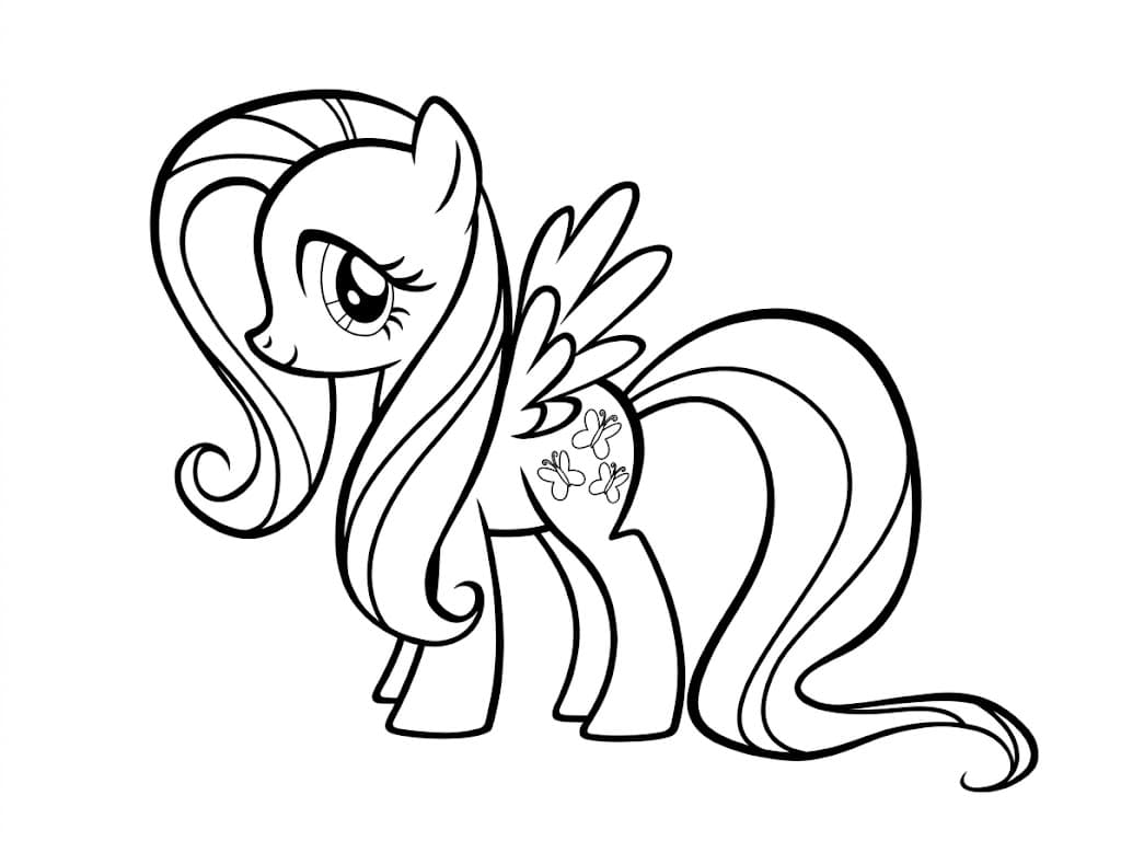 Fluttershy para colorir