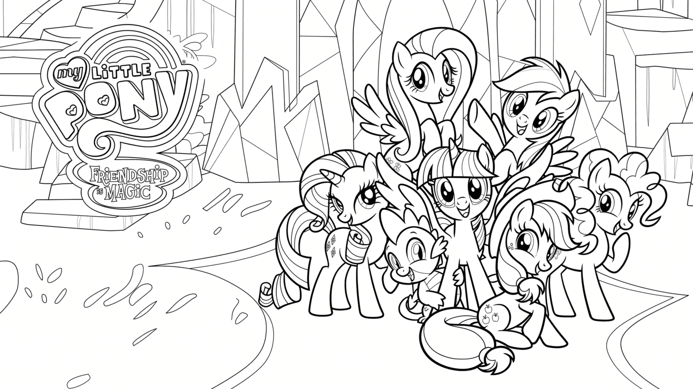 Personagens de My Little Pony para colorir