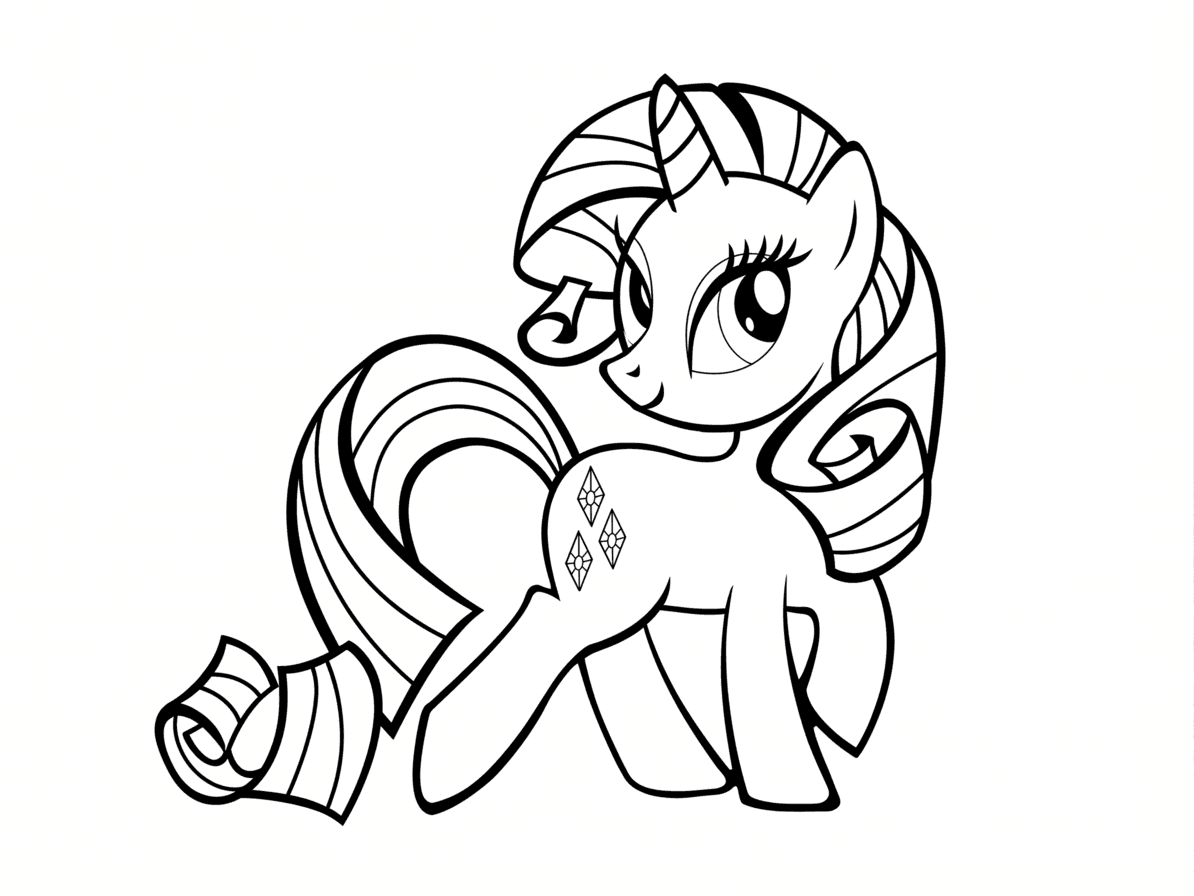 Rarity para colorir