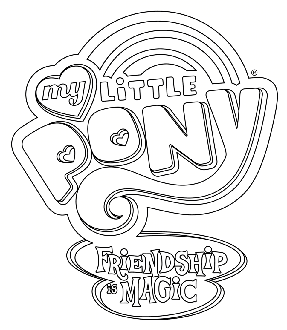 Símbolo My Little Pony para colorir