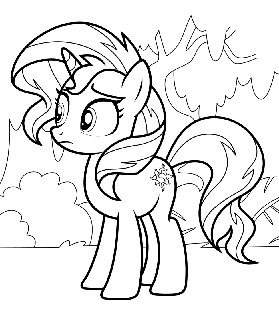 Sunset Shimmer para colorir