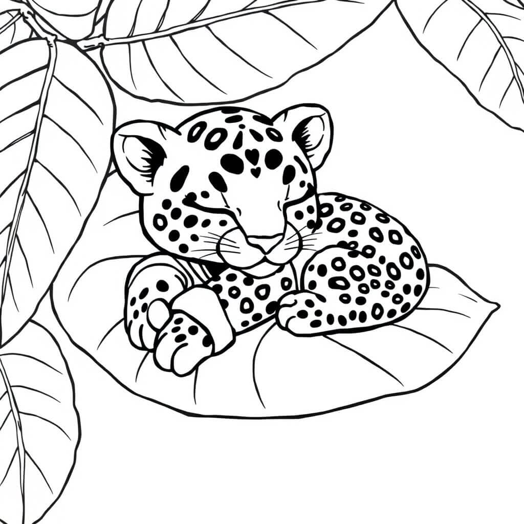 19 Desenhos de Onça para colorir e imprimir