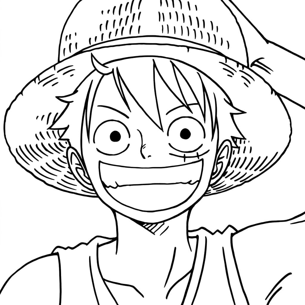 Luffy para colorir