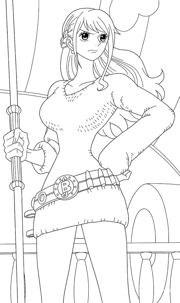 Nami para colorir