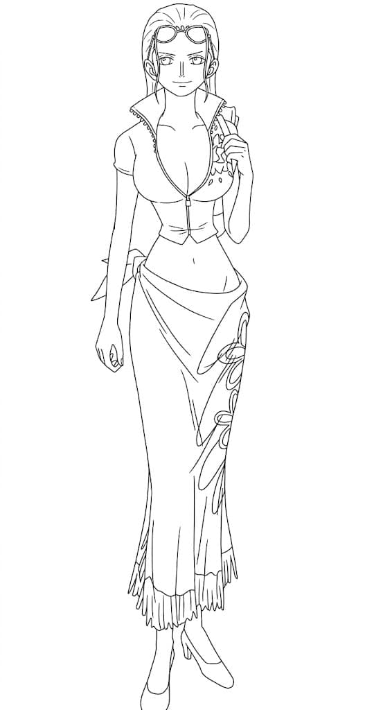 Nico Robin para colorir