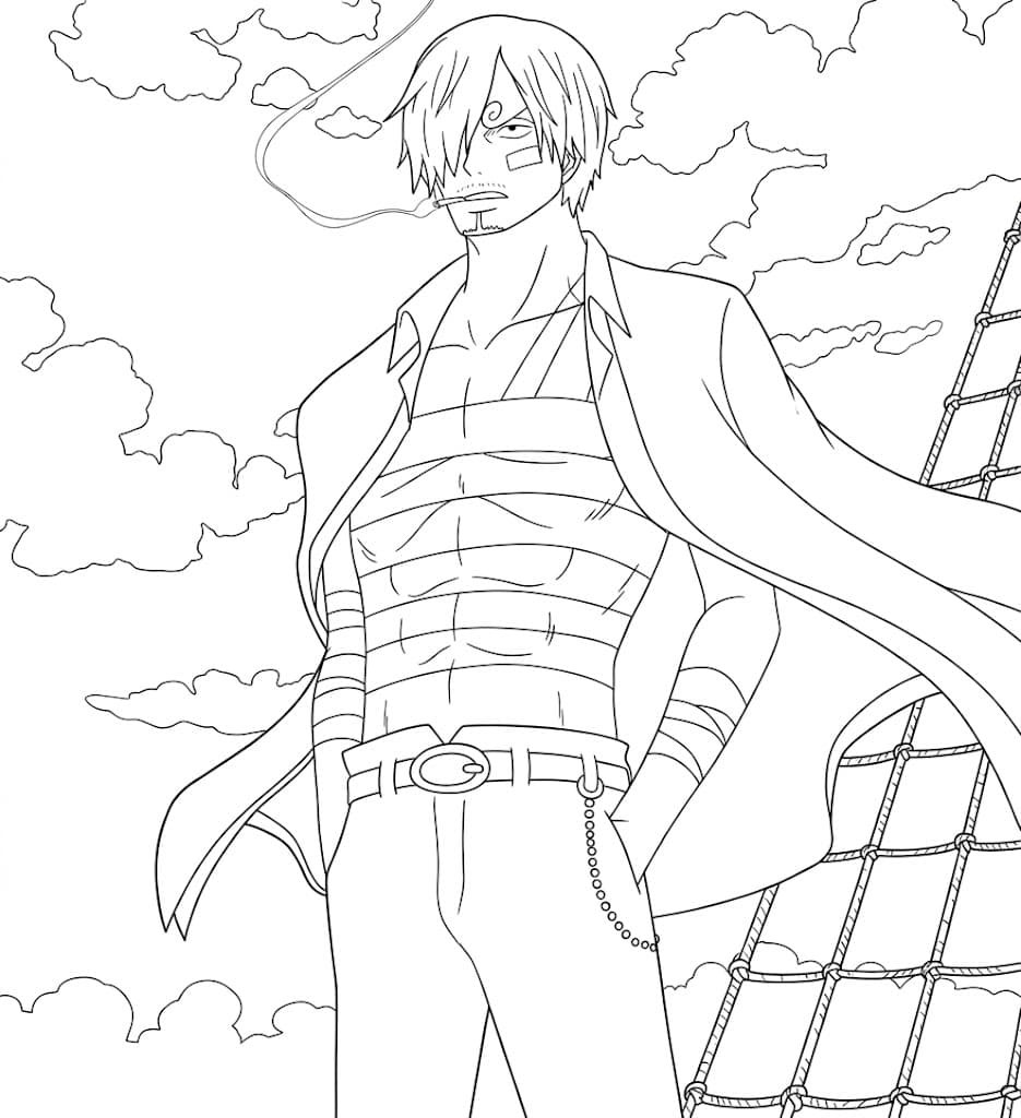 Sanji para colorir