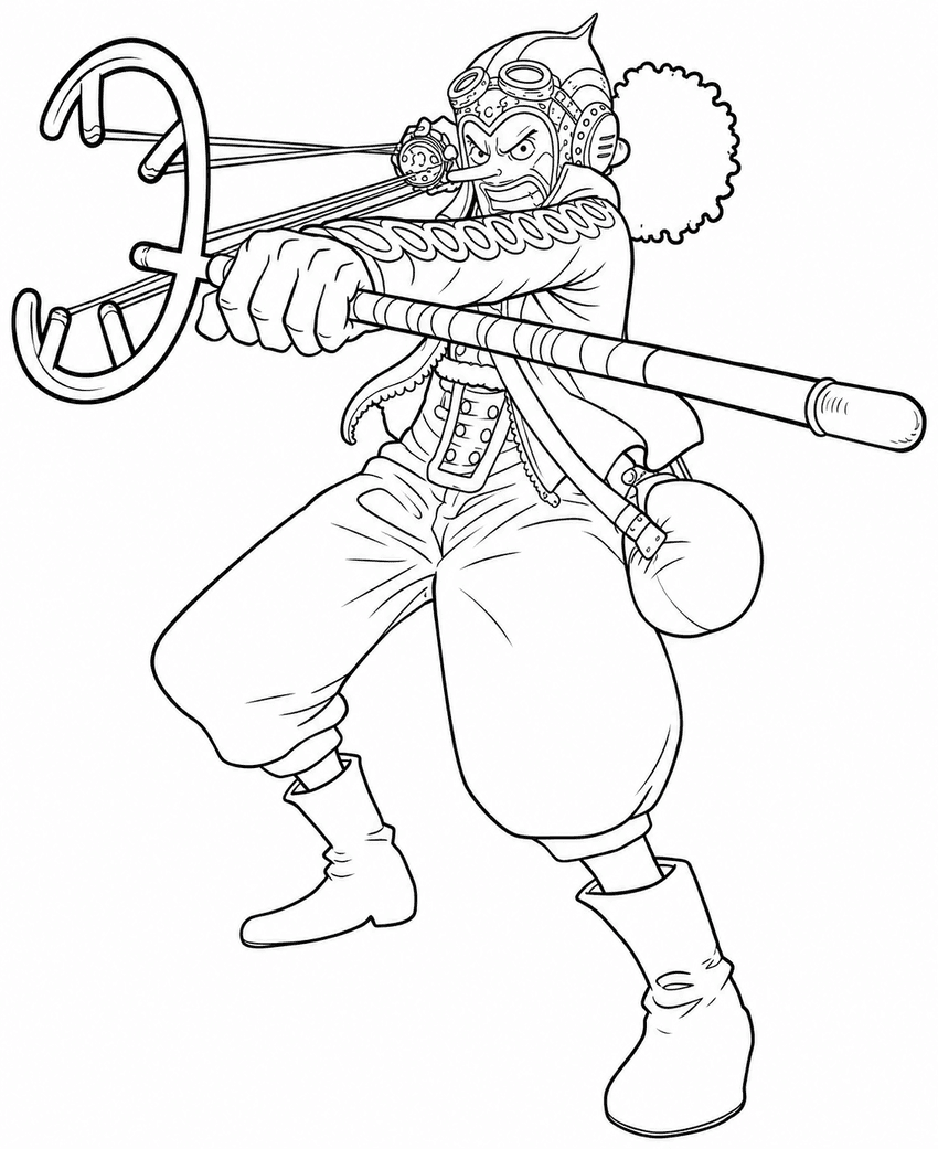 Usopp para colorir