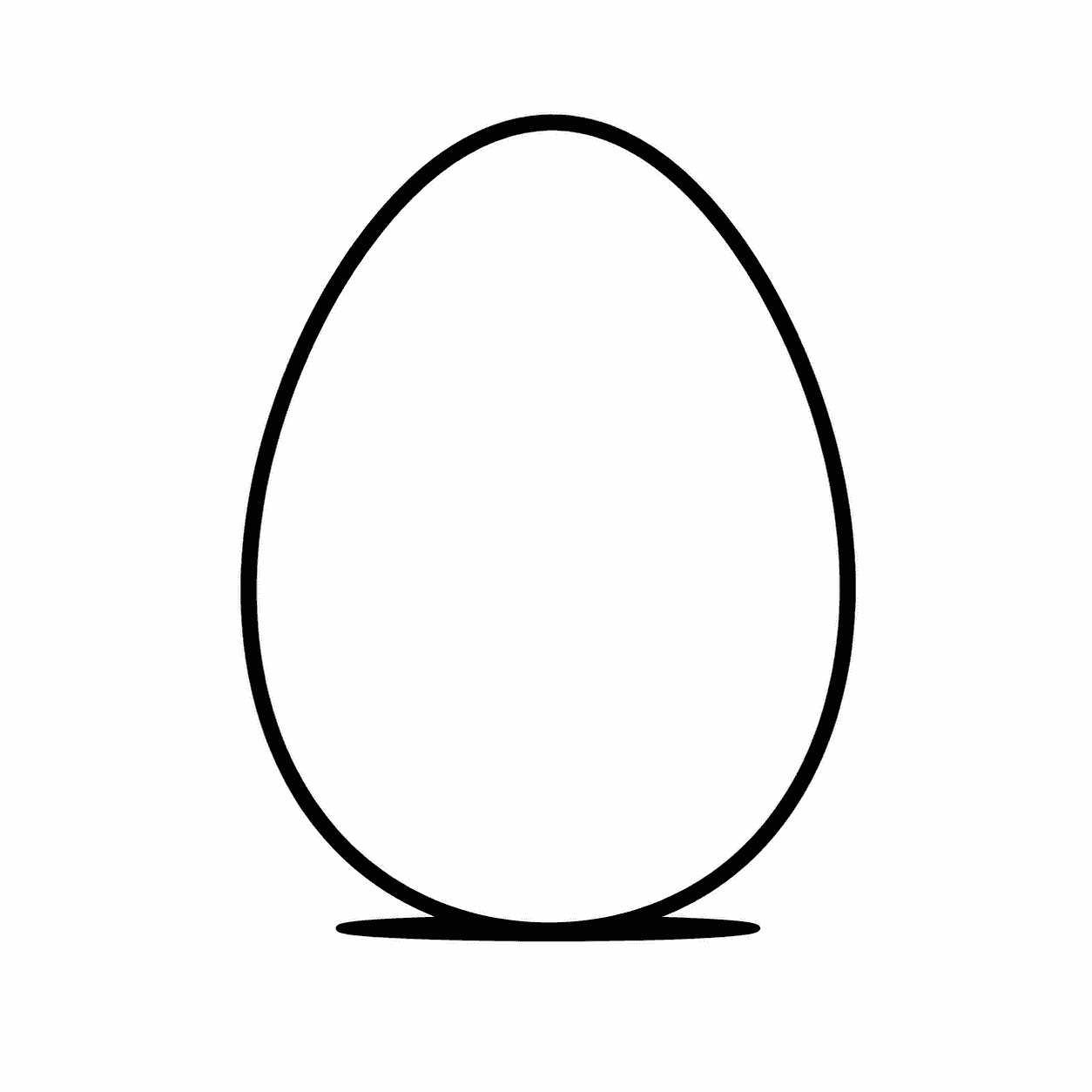 Ovo simples para colorir