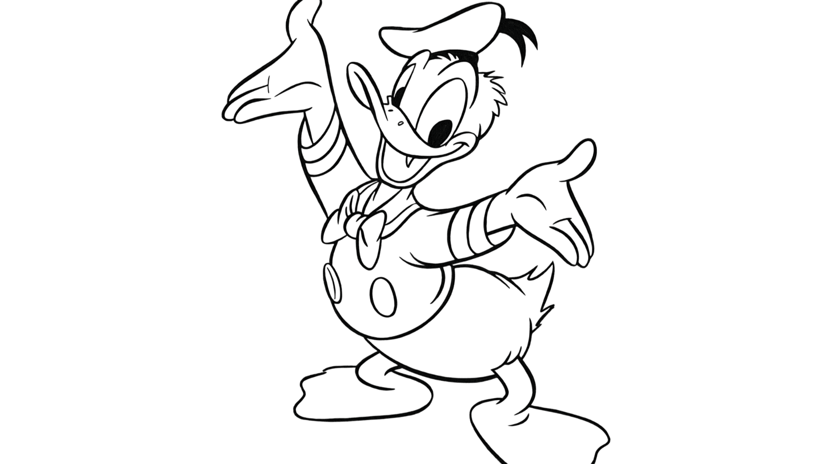 Pato Donald para colorir