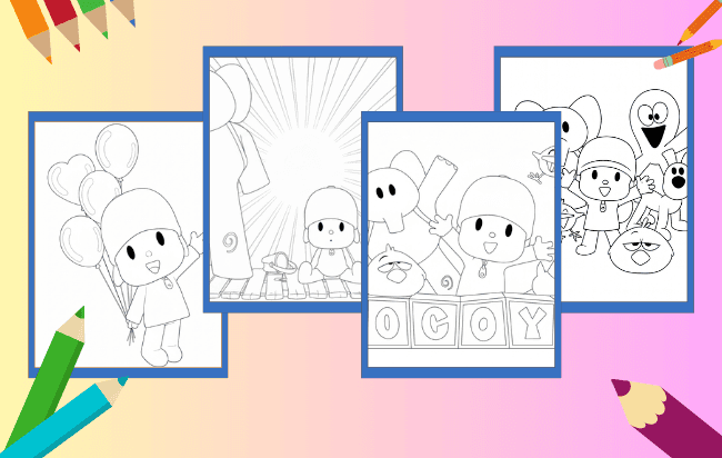Desenhos do pocoyo para colorir