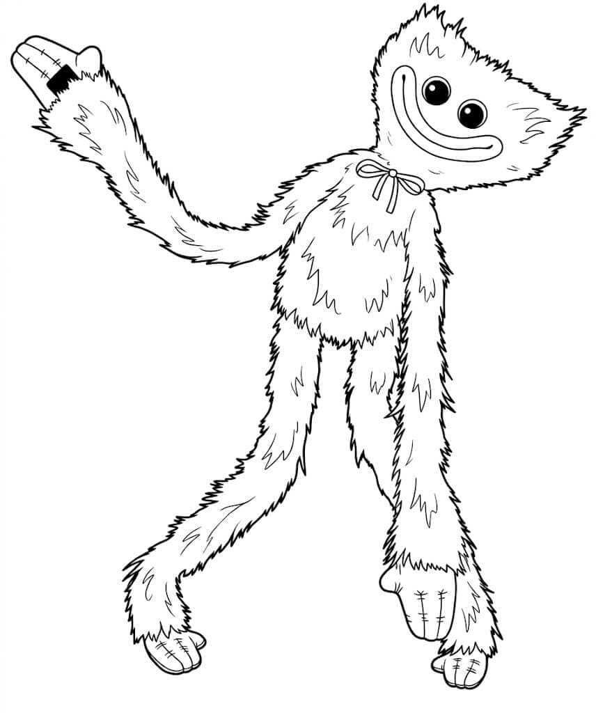 Huggy Wuggy para colorir