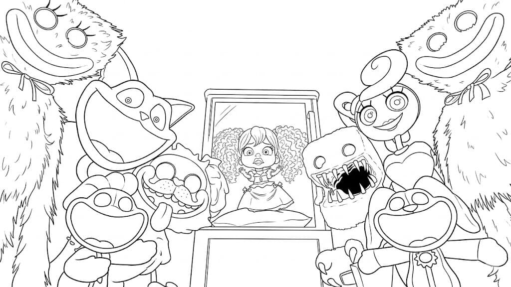 Poppy Playtime para colorir