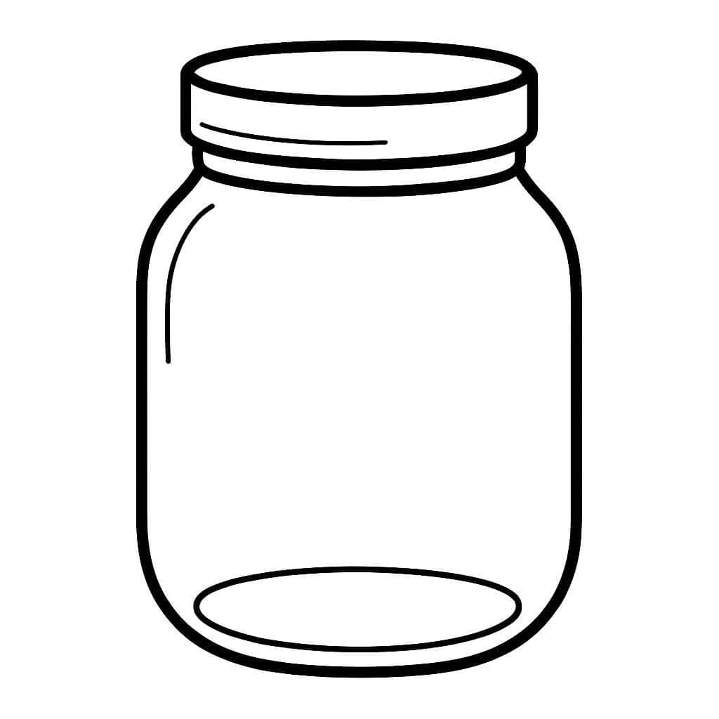 Pote de vidro para colorir