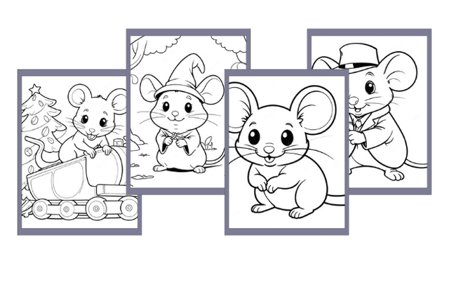 Desenhos de Rato para colorir