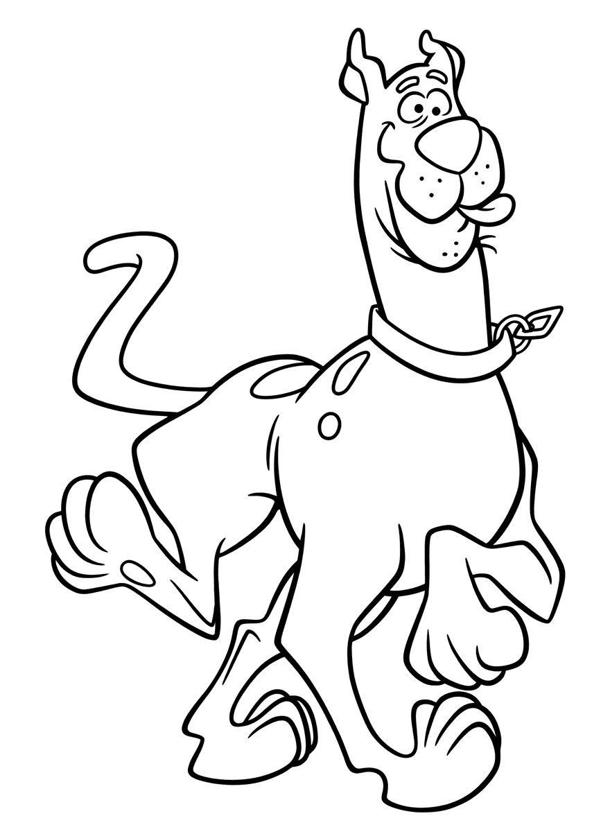 Cachorro Scooby-Doo para colorir