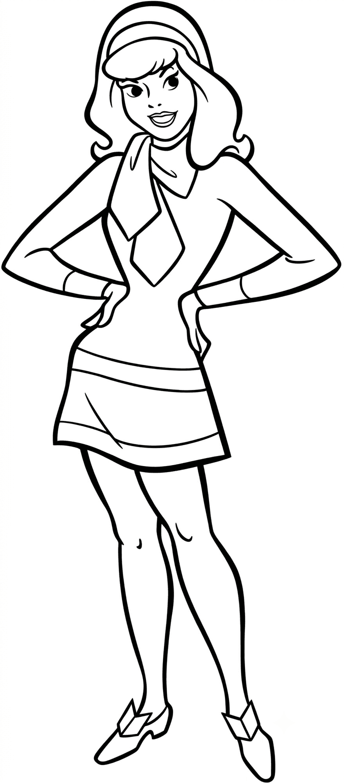 Daphne de Scooby-Doo para colorir