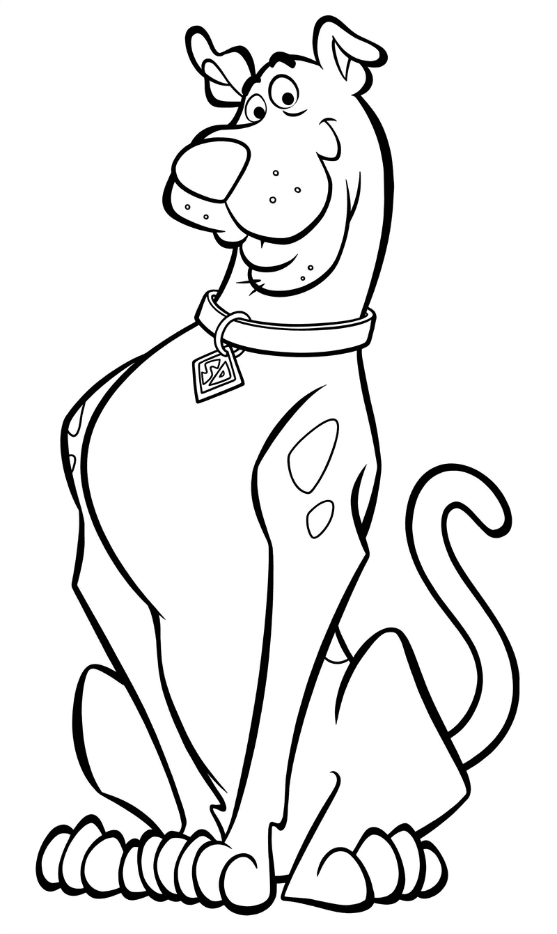 Desenho de Scooby-Doo para colorir