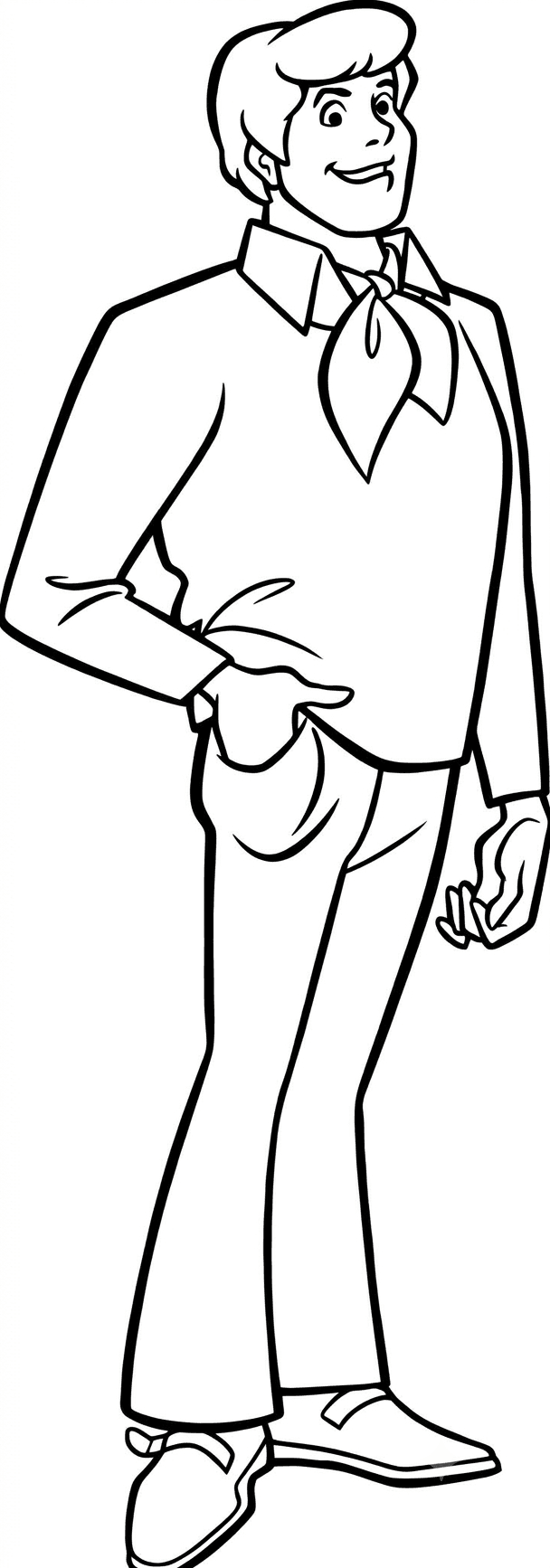 Fred de Scooby-Doo para colorir