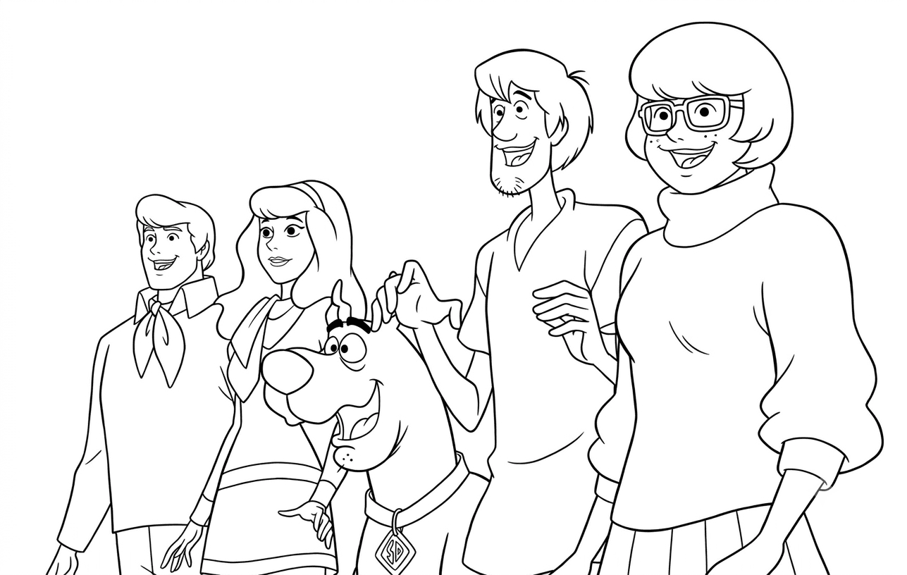 Imagem de Scooby-Doo para colorir