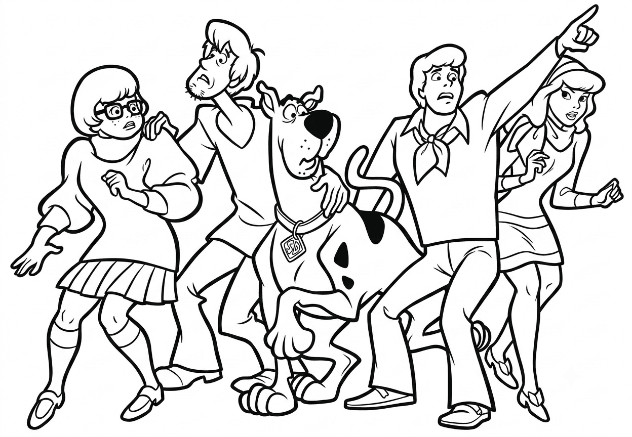 Scooby-Doo para colorir