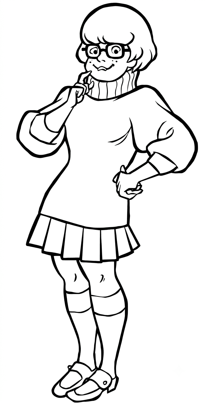 Velma de Scooby-Doo para colorir