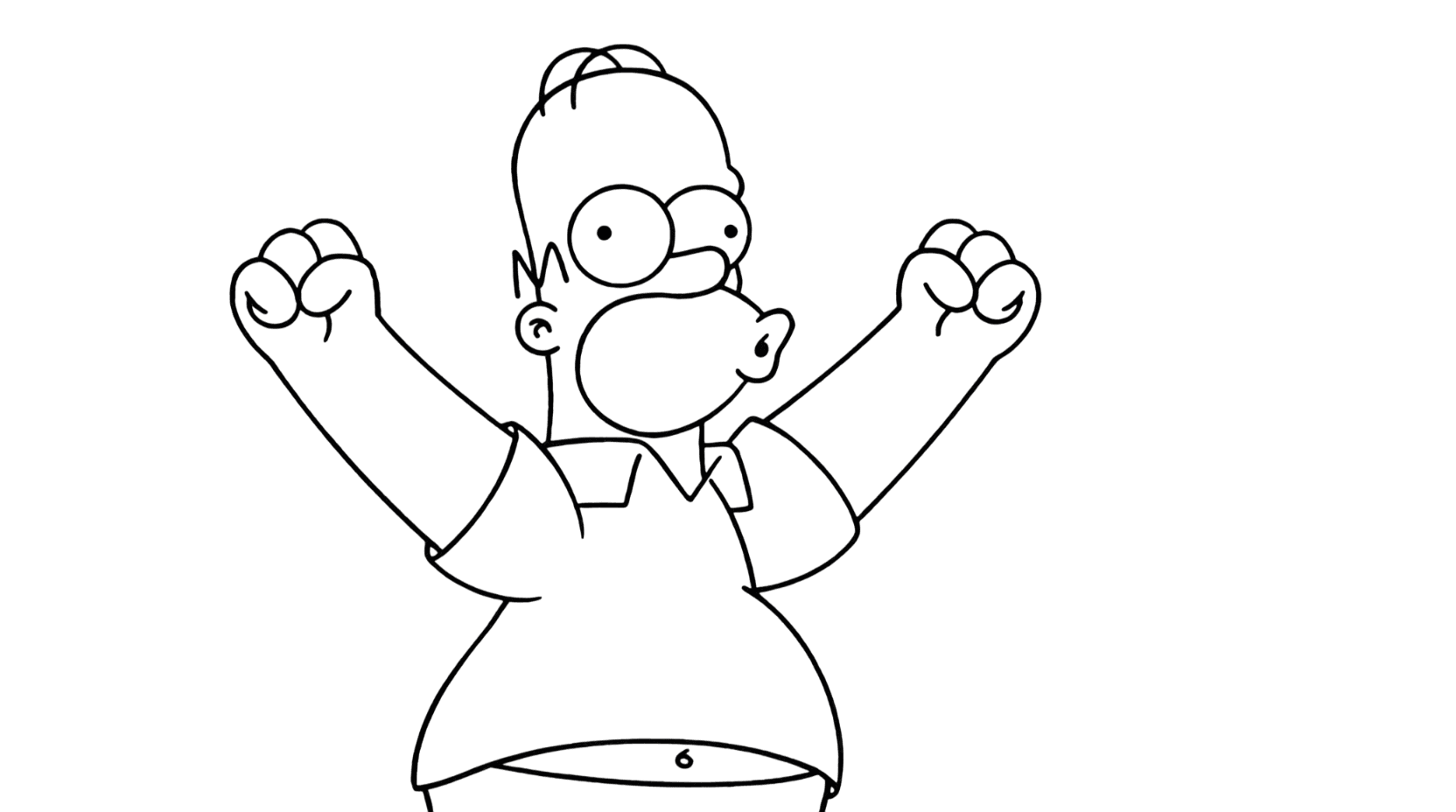 Homer Simpson para colorir