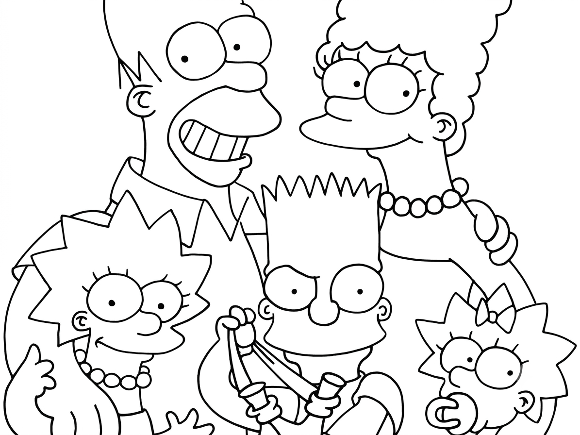 Os Simpsons para colorir