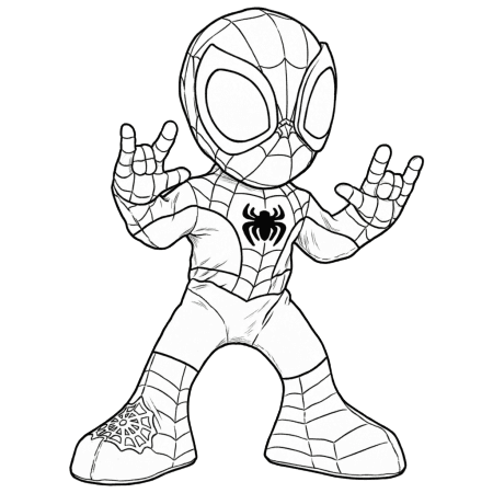 Spidey Homem-Aranha para colorir