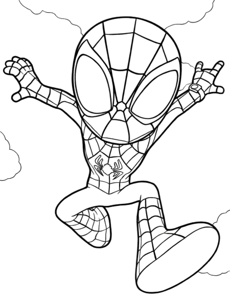 Spidey para colorir