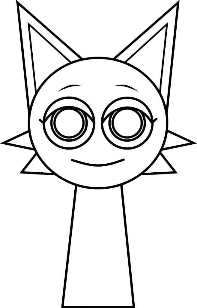 Wenda branca para colorir