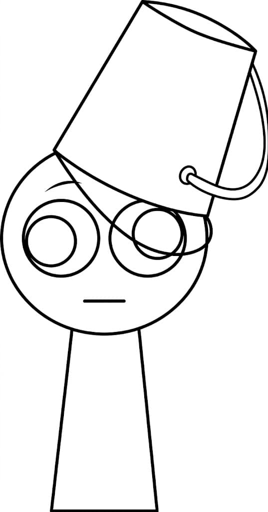 Brud marrom para colorir