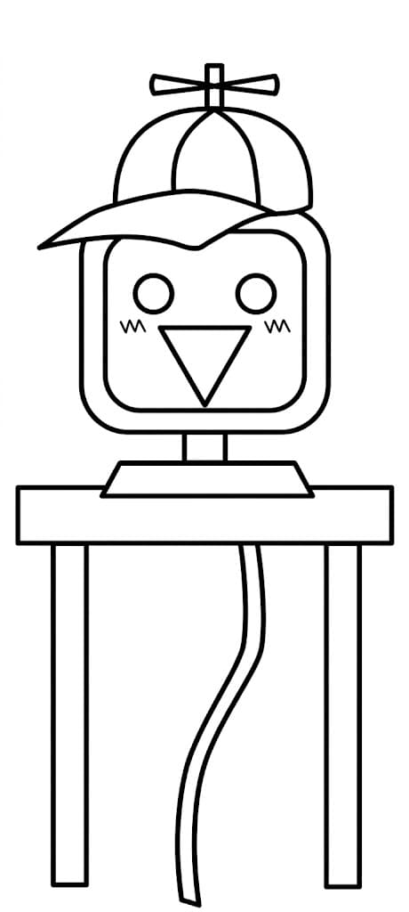 Mr. Fun Computer para colorir