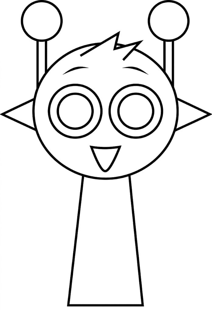 Sprunki Simon para colorir